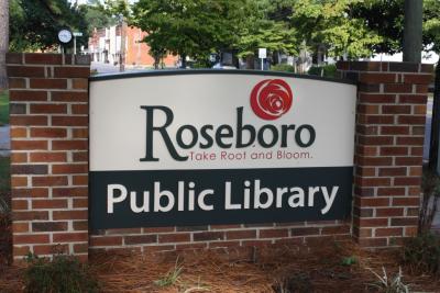 Roseboro Library Sign